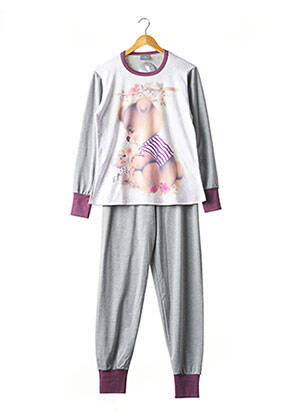 Pyjama gris CISNE BRANCO pour femme