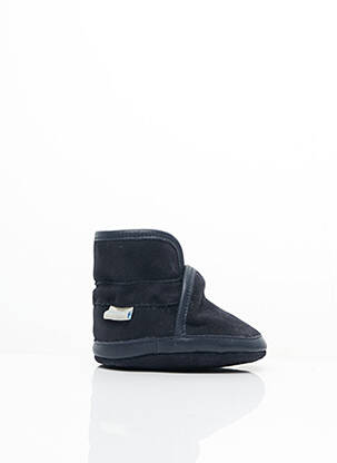 Chaussons/pantoufles fourrée bout rond bleu ROBEEZ garçon