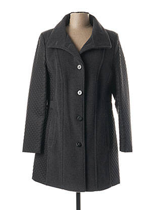 Manteau long gris GELCO pour femme