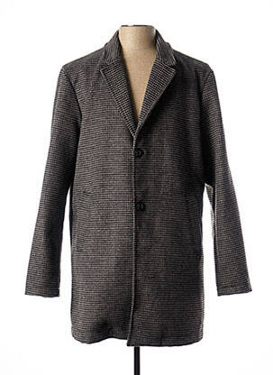 Manteau long gris PETROL INDUSTRIES pour homme
