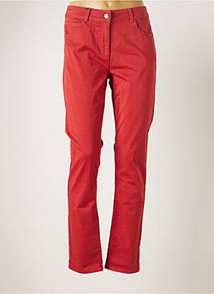 Pantalon droit rouge DEVERNOIS pour femme
