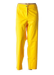 Pantalon droit jaune ZELI pour femme seconde vue