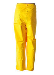 Pantalon droit jaune ZELI pour femme seconde vue