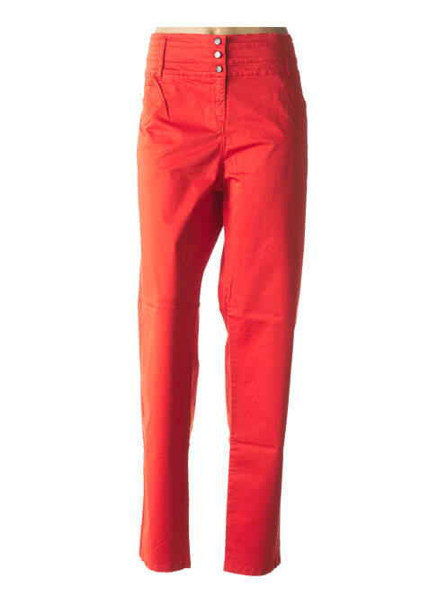 Pantalon droit orange ZELI pour femme