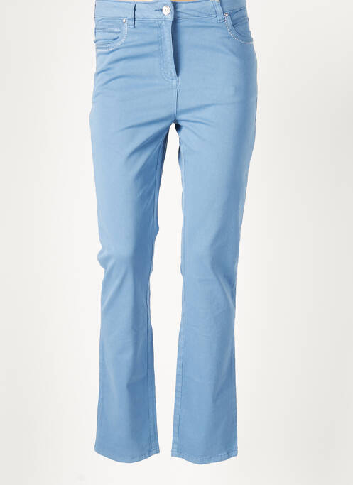 Pantalon droit bleu DIANE LAURY pour femme