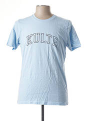 T-shirt bleu KULTE pour homme seconde vue