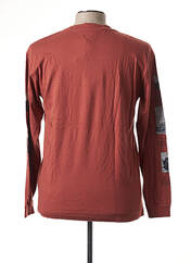 T-shirt orange EDWIN pour homme seconde vue