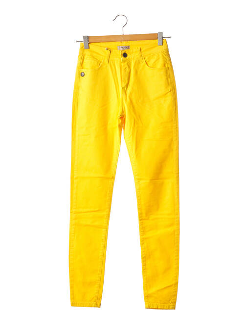 Pantalon droit jaune PAKO LITTO pour femme