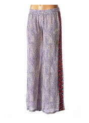 Pantalon large violet TAJ BY SABRINA CRIPPA pour femme seconde vue