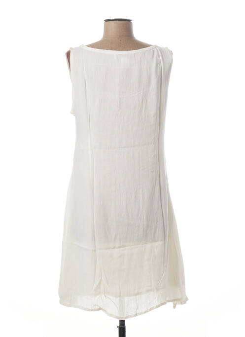 Robe courte beige BAMBOO DES TROPIQUES pour femme