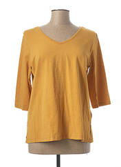 T-shirt jaune BE THE QUEEN pour femme seconde vue