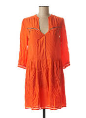 Robe courte orange SEE U SOON pour femme seconde vue