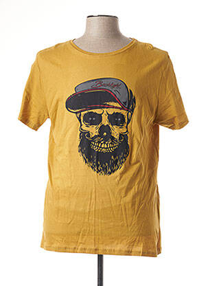 T-shirt jaune BACK LIGHT pour homme
