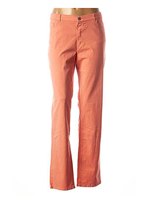 Pantalon droit orange SAINT HILAIRE pour femme