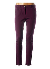 Pantalon droit violet CORTEFIEL pour femme seconde vue