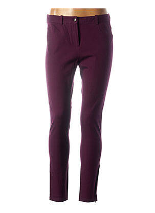 Pantalon droit violet CORTEFIEL pour femme
