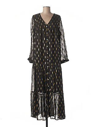 Robe longue noir GOLD&SILVER PARIS pour femme