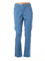 Pantalon slim bleu MENSI COLLEZIONE pour femme seconde vue