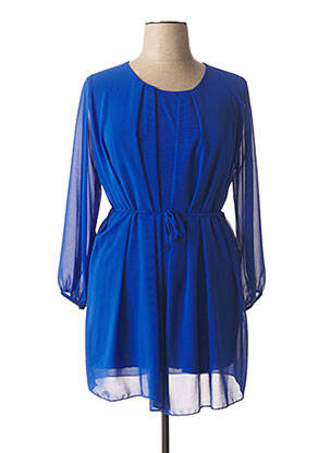 Robe mi-longue bleu CARISAL pour femme