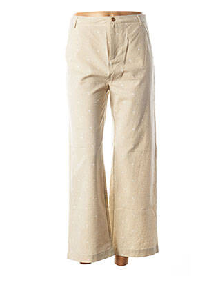 Pantalon 7/8 beige I.CODE (By IKKS) pour femme