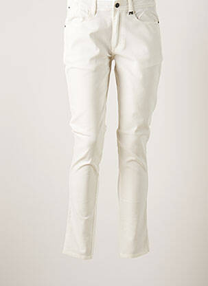 Jeans coupe slim blanc MADO ET LES AUTRES pour femme
