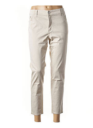 Pantalon 7/8 beige COWEST pour femme