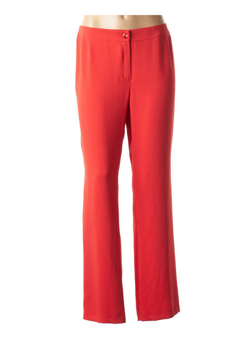 Pantalon droit orange JEAN DELFIN pour femme