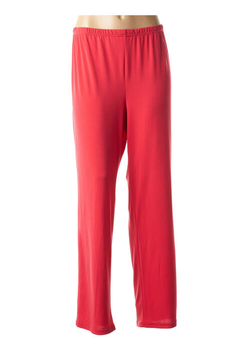 Pantalon droit rouge JEAN DELFIN pour femme