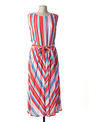 Robe longue manches courtes manches courtes rouge BETTY BARCLAY femme