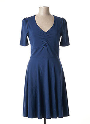 Robe mi-longue manches courtes manches courtes bleu R JEANS femme