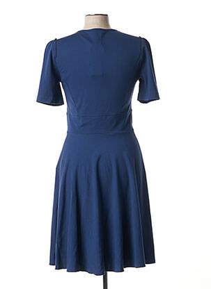 Robe mi-longue manches courtes manches courtes bleu R JEANS femme
