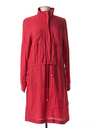 Robe mi-longue manches longues manches longues rouge IMITZ femme