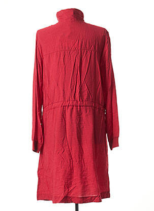 Robe mi-longue manches longues manches longues rouge IMITZ femme