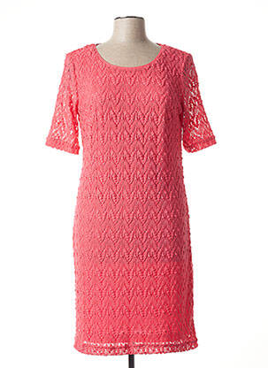 Robe mi-longue manches courtes manches courtes rose BETTY BARCLAY femme