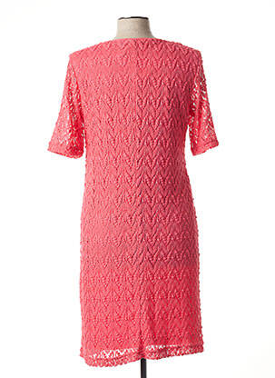 Robe mi-longue manches courtes manches courtes rose BETTY BARCLAY femme
