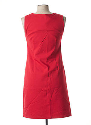 Robe mi-longue sans manche sans manche rouge HALOGENE femme