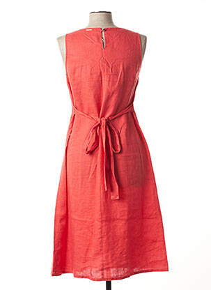 Robe mi-longue sans manche sans manche orange FRED SABATIER femme