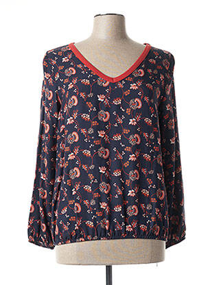 Blouse manches longues manches longues bleu TELMAIL femme