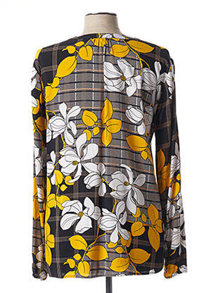 Blouse tissage popeline manches longues jaune BETTY BARCLAY femme