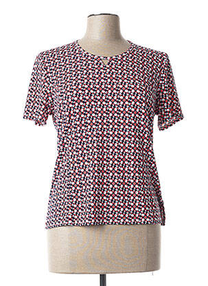 Top stretch manches courtes bleu GEVANA femme