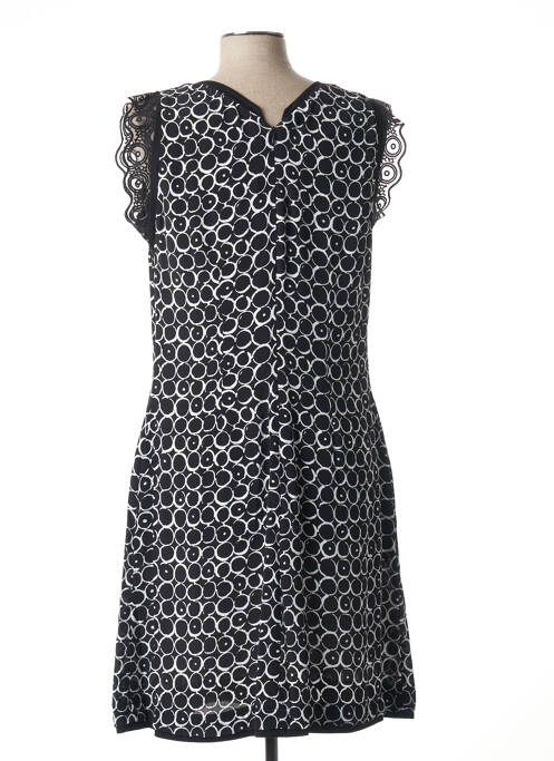 Robe mi-longue noir LILI & CAROLINE pour femme