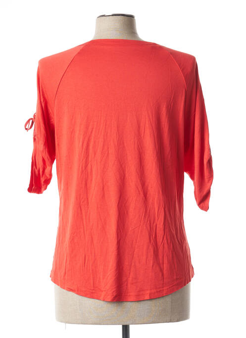 T-shirt orange FEMMES JE VOUS AIME pour femme