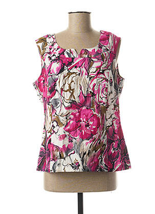 Top coupe cintrée sans manche rose SEEQ femme