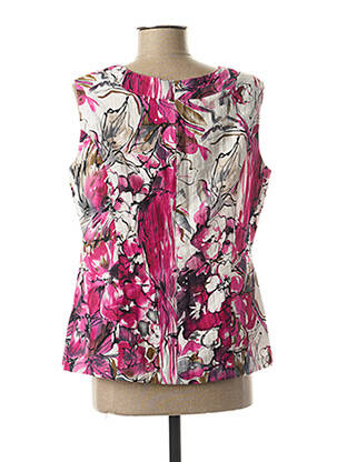 Top coupe cintrée sans manche rose SEEQ femme