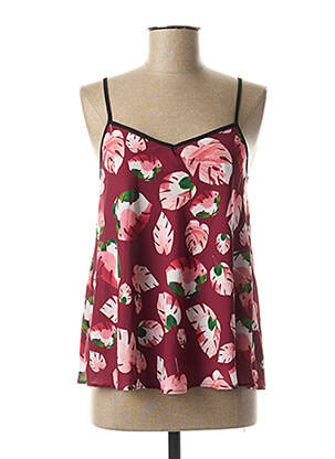 Top coupe fluide fines bretelles rose LAVAND femme