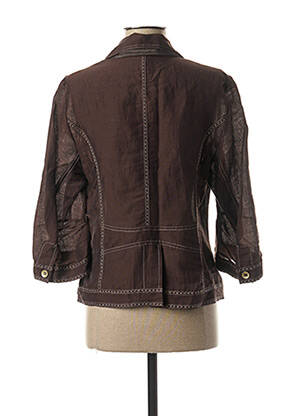 Veste chic fermeture boutonnée sur le devant marron FRED SABATIER femme