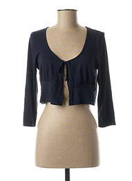 Gilet manches longues manches 3/4 bleu LES FILLES DE NEAUX femme