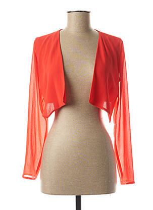 Boléro manches longues rouge EDAS femme