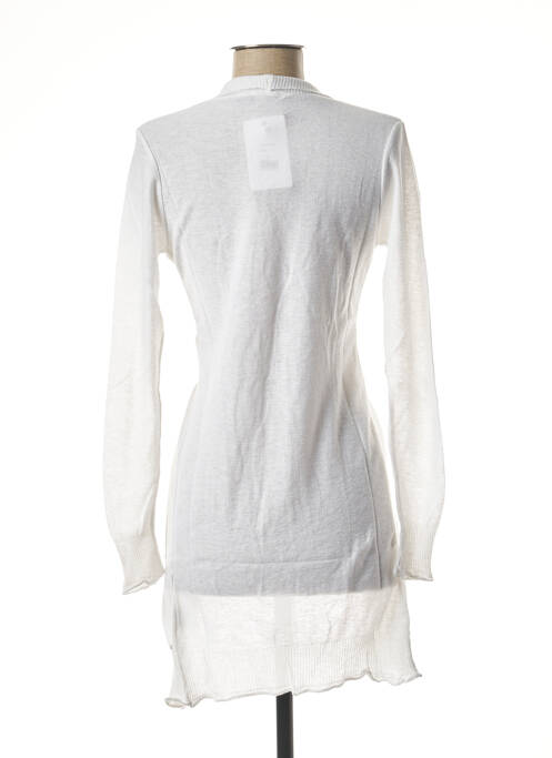 Gilet manches longues blanc DIXIT pour femme