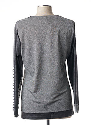 Top stretch manches longues gris GUY DUBOUIS femme